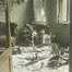 Nach dem russischen Einmarsch in Ostpreußen: die zerstörte Wohnung eines Försters in Muschaken