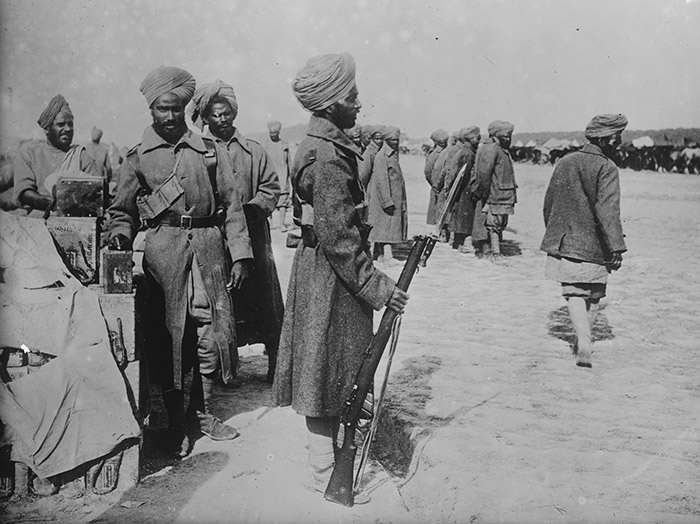 Indische Truppen in Frankreich, 1914/1915